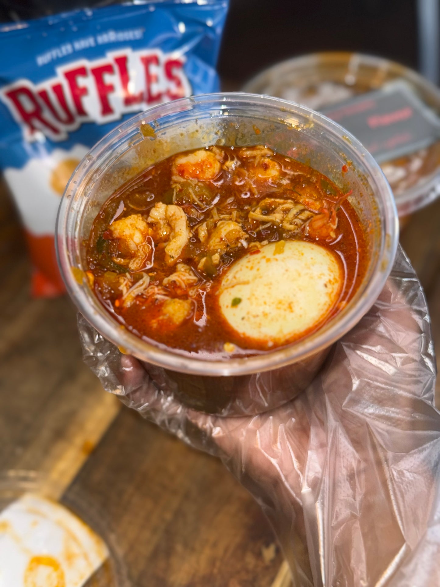 Seafood loaded spicy bowl🌶️🥵