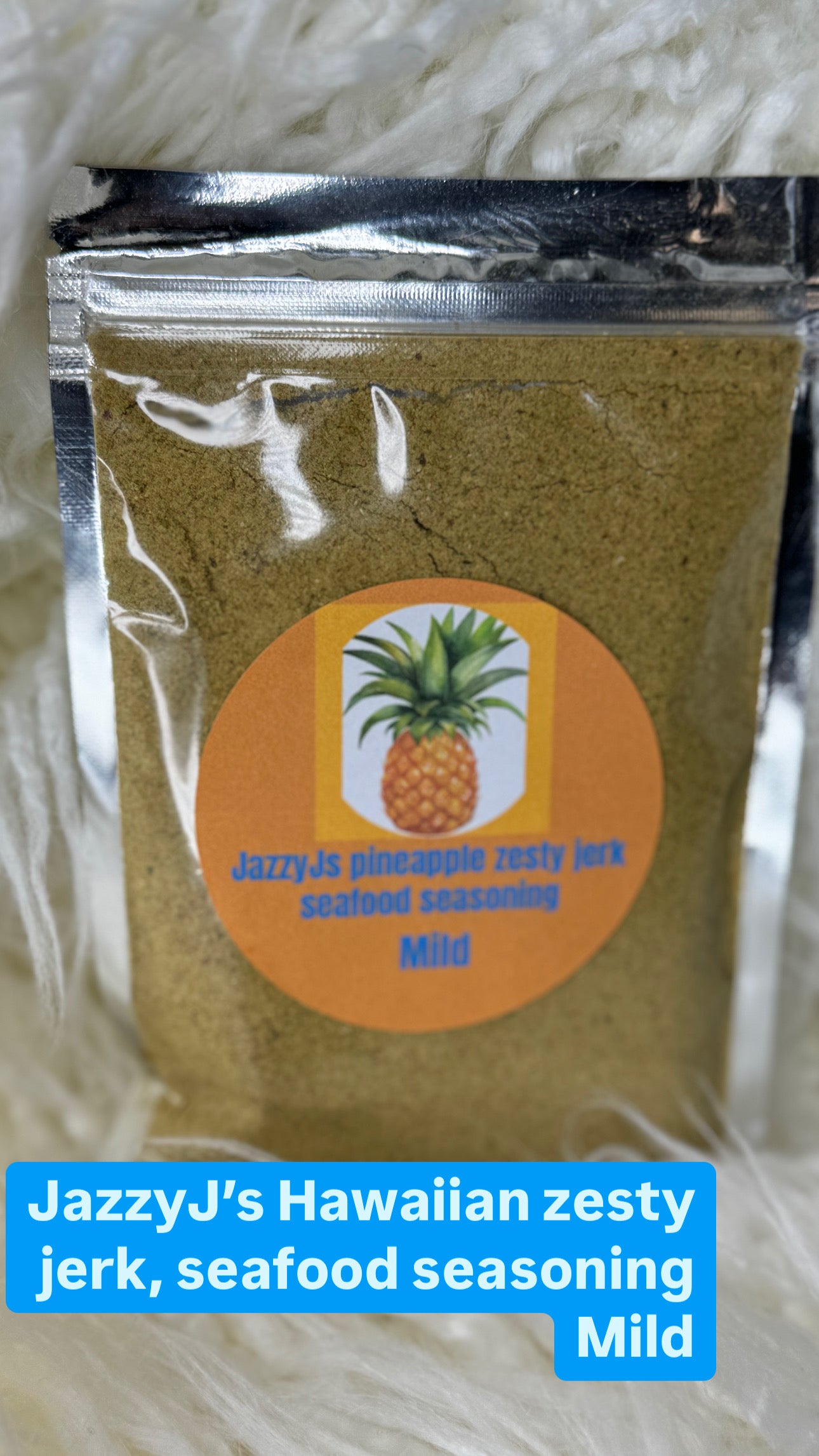 JazzyJs pineapple Hawaiian zesty jerk seafood seasoning Mild