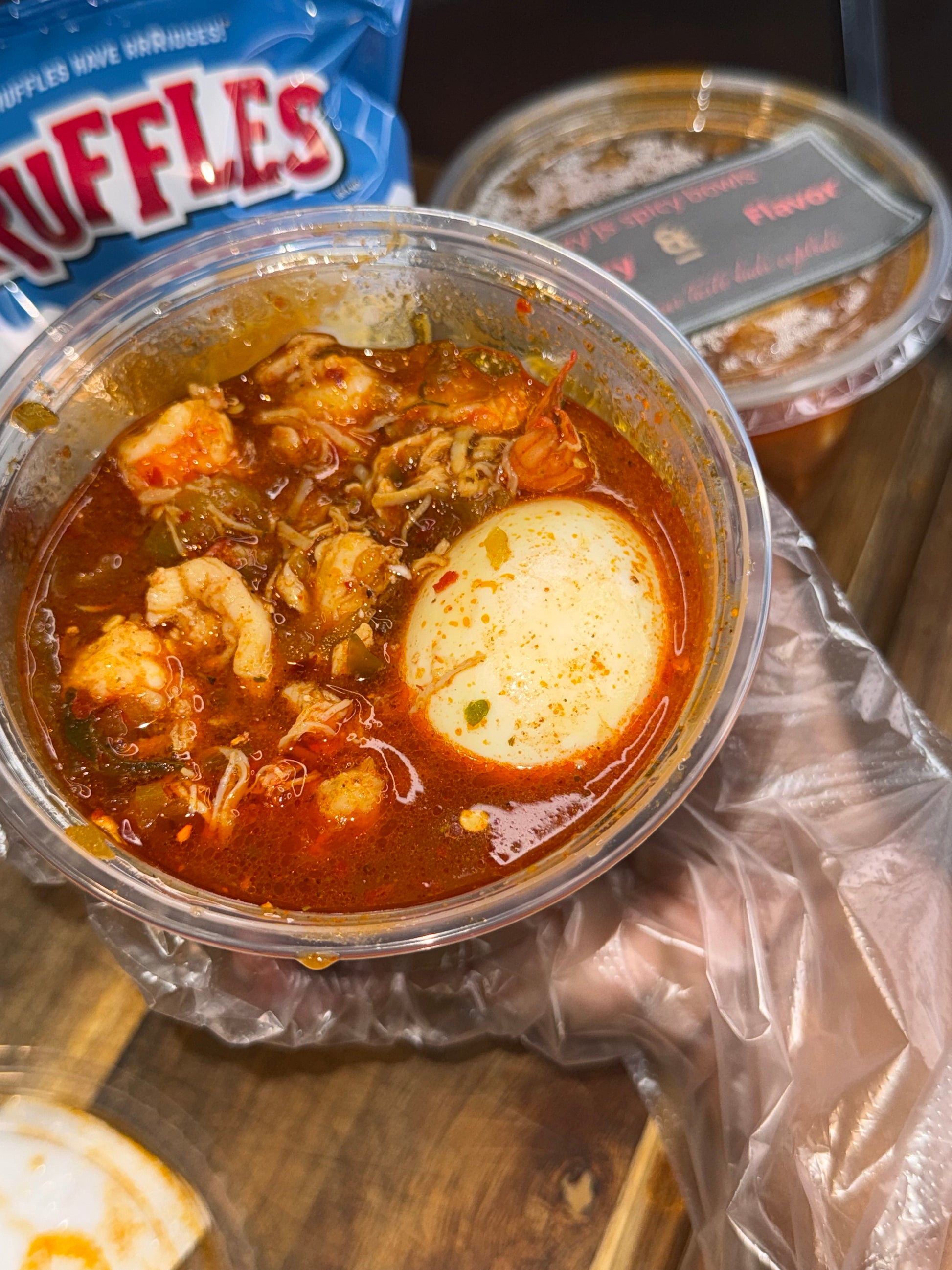 Seafood loaded spicy bowl🌶️🥵
