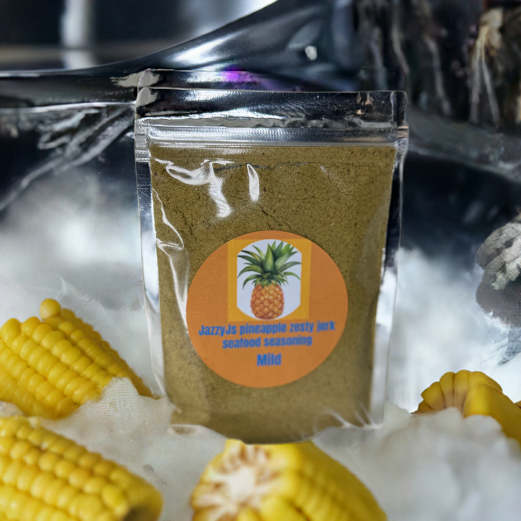 JazzyJs pineapple Hawaiian zesty jerk seafood seasoning Mild