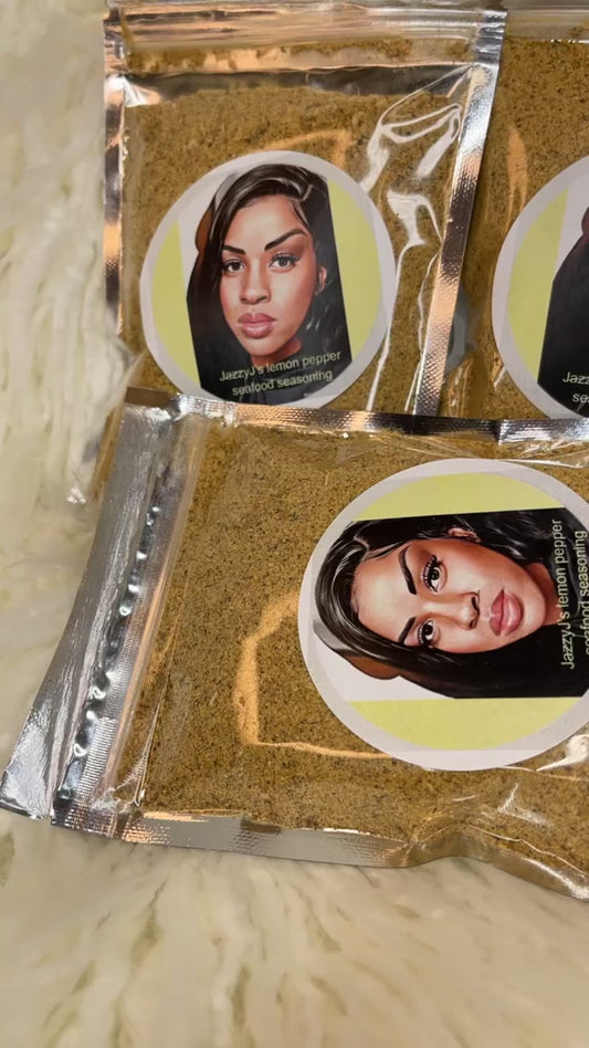 JazzyJ’s lemon pepper, seafood seasoning 🍋1pack