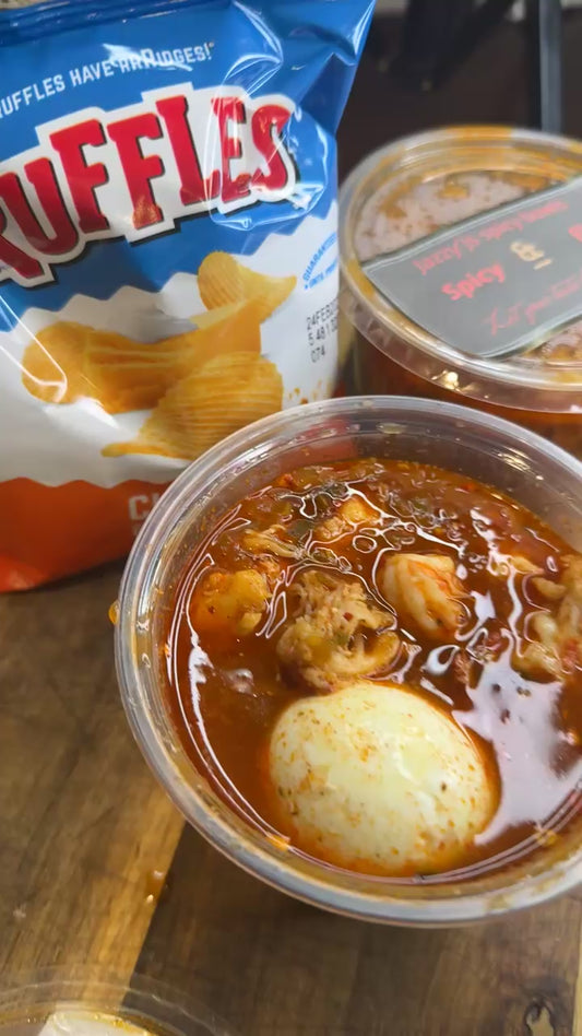 Seafood loaded spicy bowl🌶️🥵